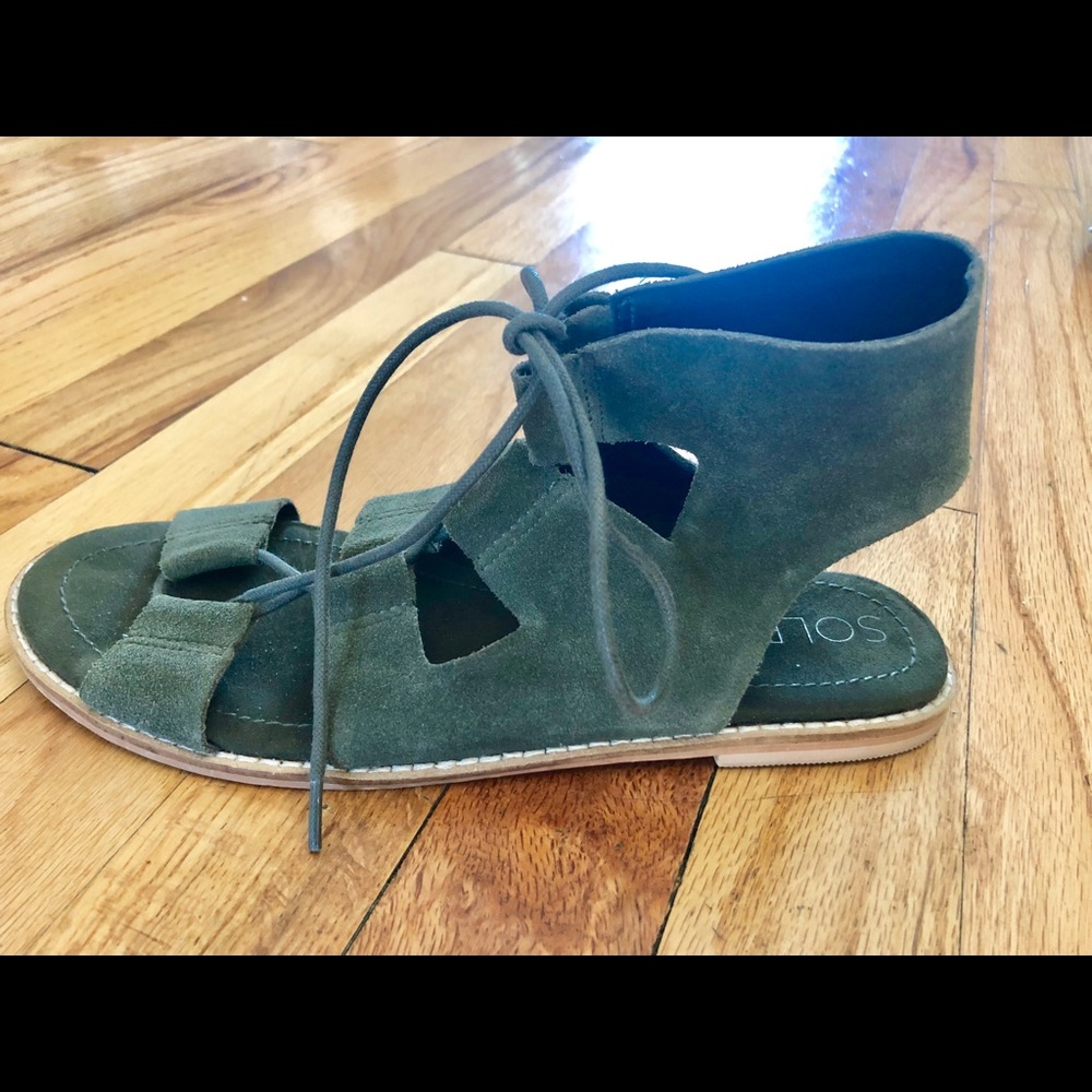 Sole Society Cady Lace Up Sandal Size 8